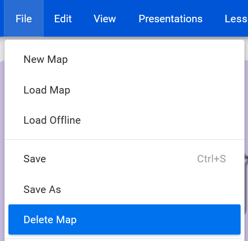 Delete map
